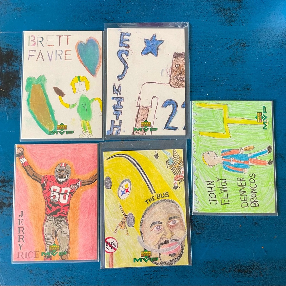 UPPERDECK MVP SPECIAL FAN DRAWING FOOTBALL CARD BUNDLE